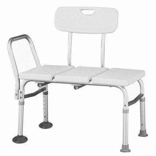 Roscoe Medical Adjustable Transfer Bench - White