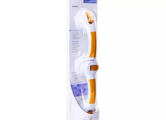 Rotating Suction-Cup Grab Bar McKesson White / Yellow Plastic