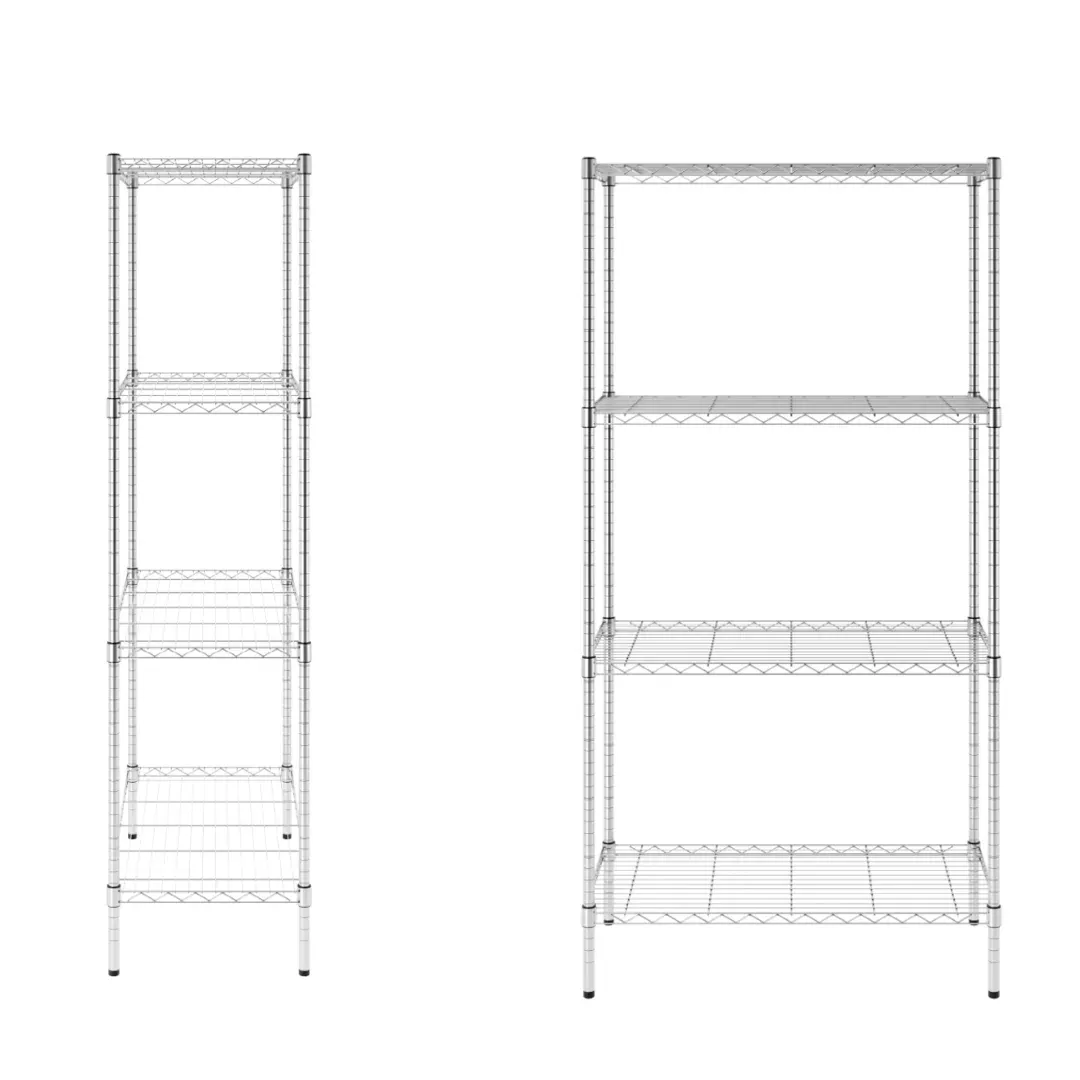 SafeRacks 4-Tier Wire Shelving Storage Racks - 18” x 36” x 72”