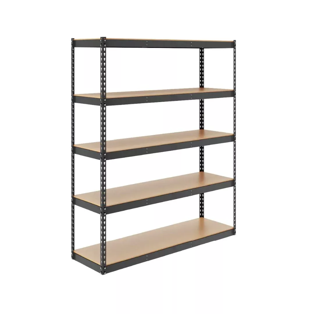 SafeRacks Modular Garage Shelving Racks with Wooden Decks- 2 Colors - 3 Sizes