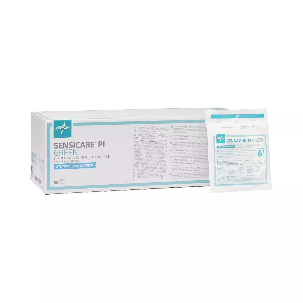 Sensicare Green Surgical Gloves