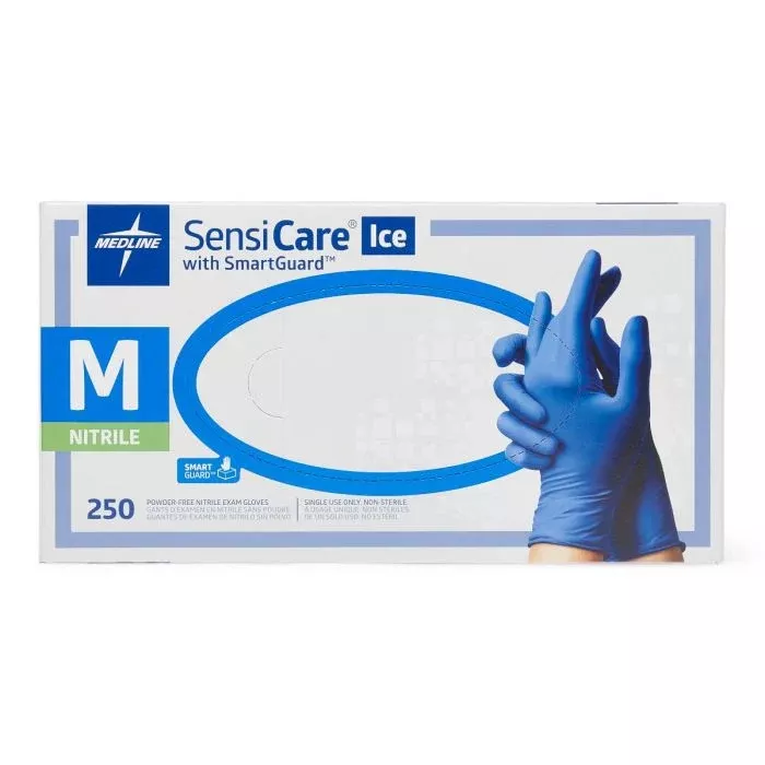 SensiCare Ice Powder-Free Nitrile Exam Glove