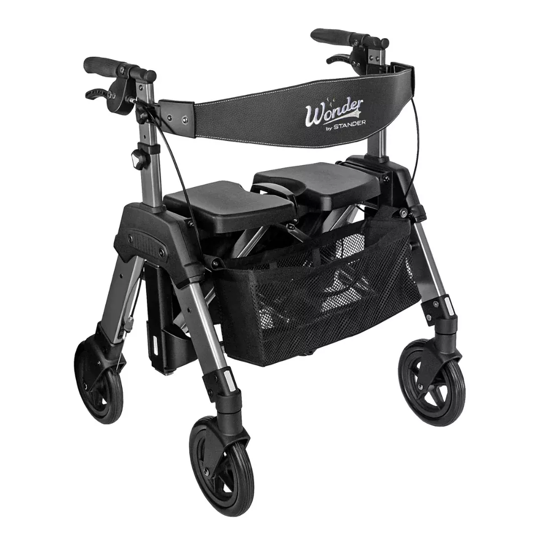 Signature Life Wonder Rollator HD - Portable Bariatric Walker