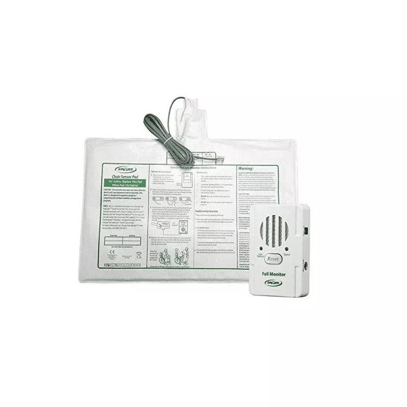 Smart Caregiver Exit Alarm with Chair Pressure Sensing Pad - 10" x 15"