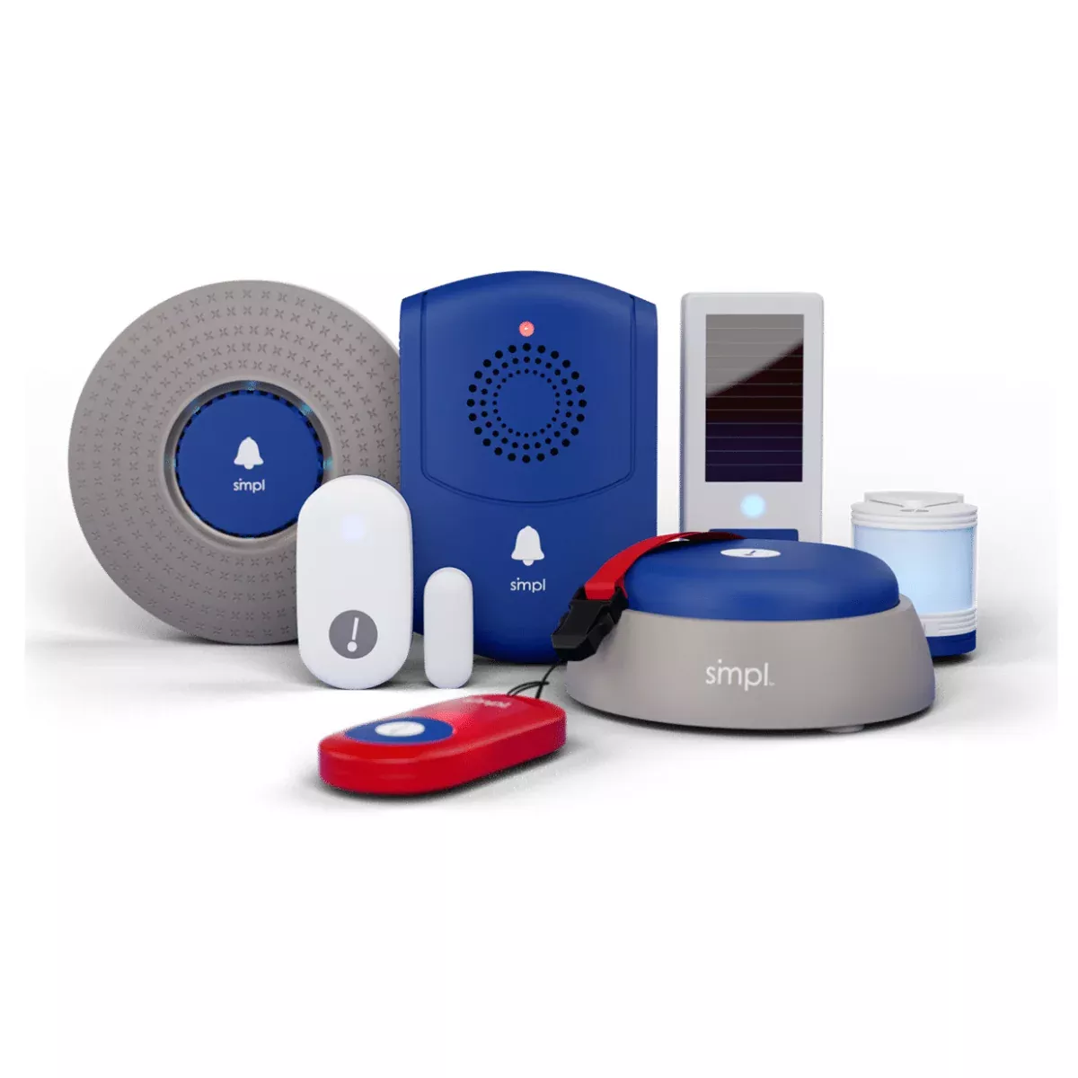 SMPL Alerts Paging Help Alarm System All-in-One 7 Piece Kit