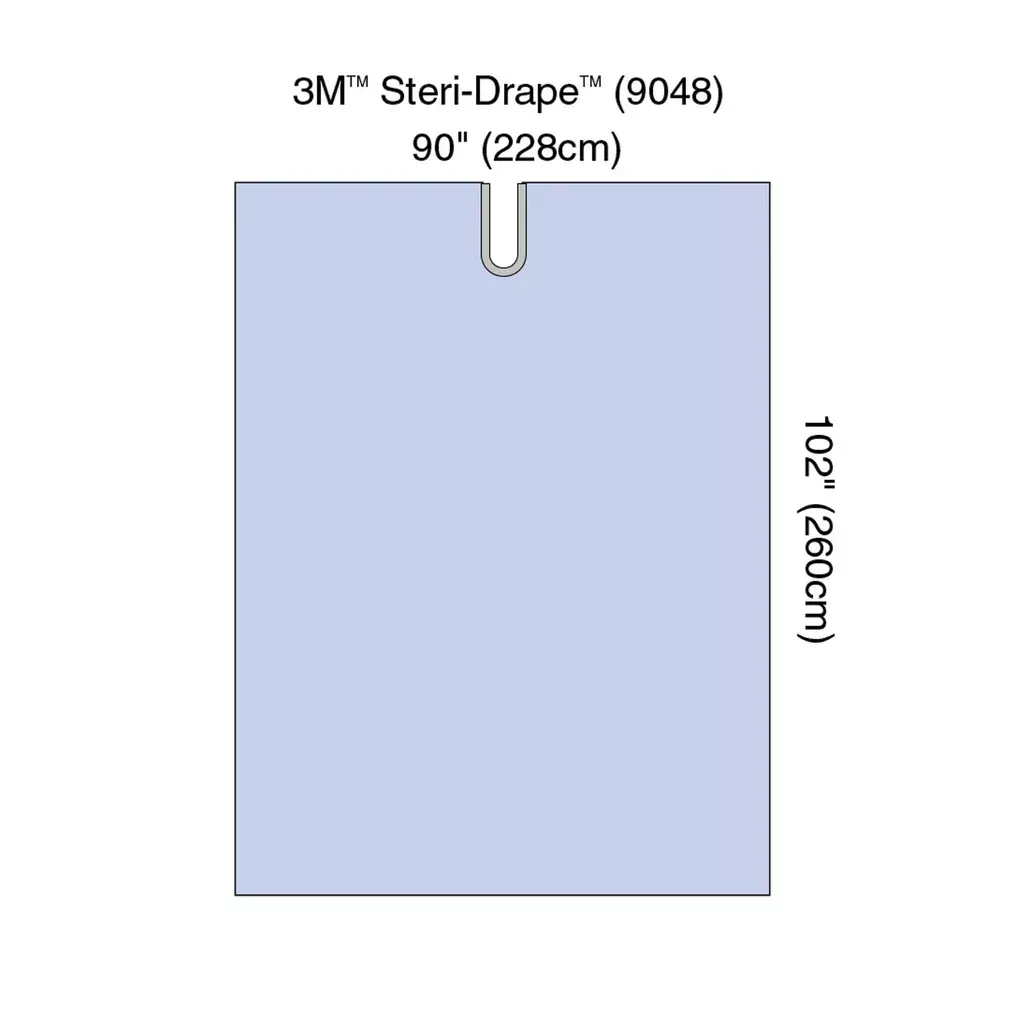 Solventum/3M-9048-Steri-Drape™ Adhesive Split Sheet, 90" x 102", Absorbent Impervious Material, 15/bx, 2 bx/cs (Continental US+HI Only)