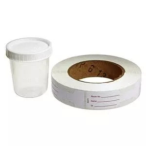 Specimen Cup, 4 Oz, Non-sterile, Bulk, Positive Seal Indicator- Case of 500