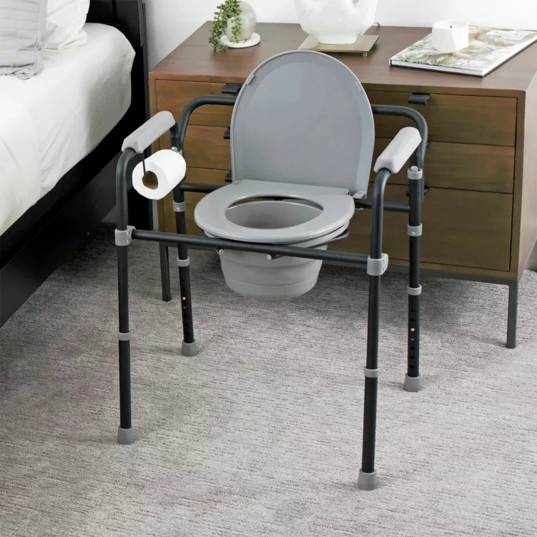 Stander Universal Bedside Commode with TP Holder