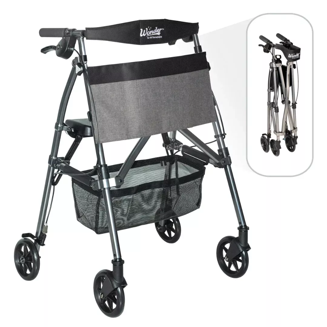 Stander Wonder Rollator Plus - Weighs Only 14.5 lbs