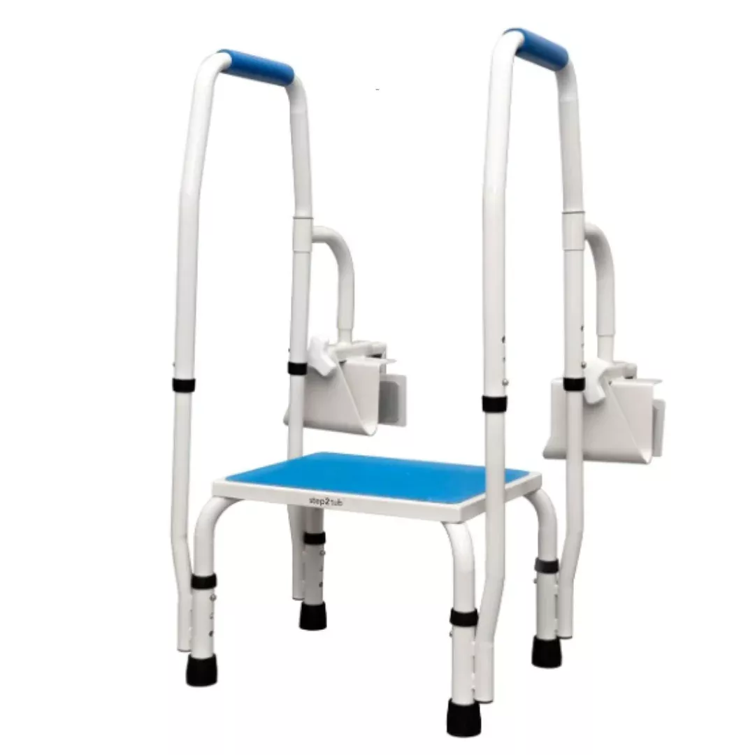 Step2Health Bathtub Step2Tub Stepping Stool with Fall Prevention Handles