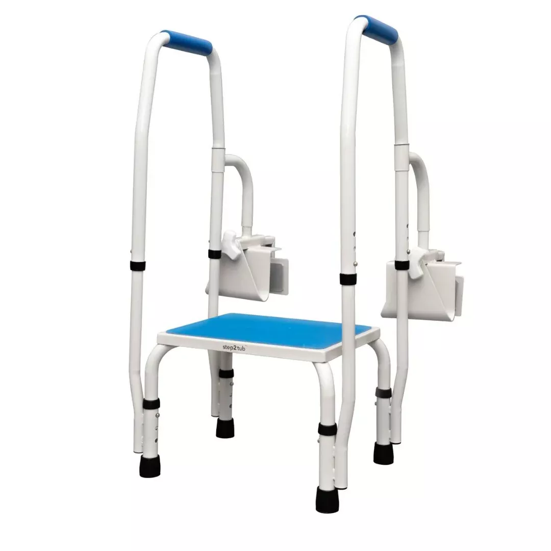 Step2Tub Bathtub Step Stool with Fall Prevention Handles