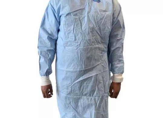 Surgical Gown X-Large Blue Sterile AAMI Level 4 Disposable