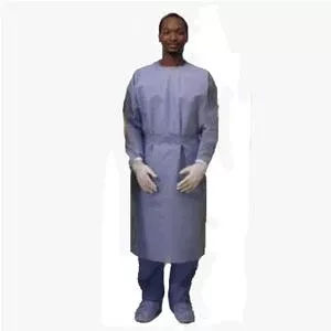 Surgical Procedure Gown, Non-sterile, Universal Size, Blue- Pack(age) of 10