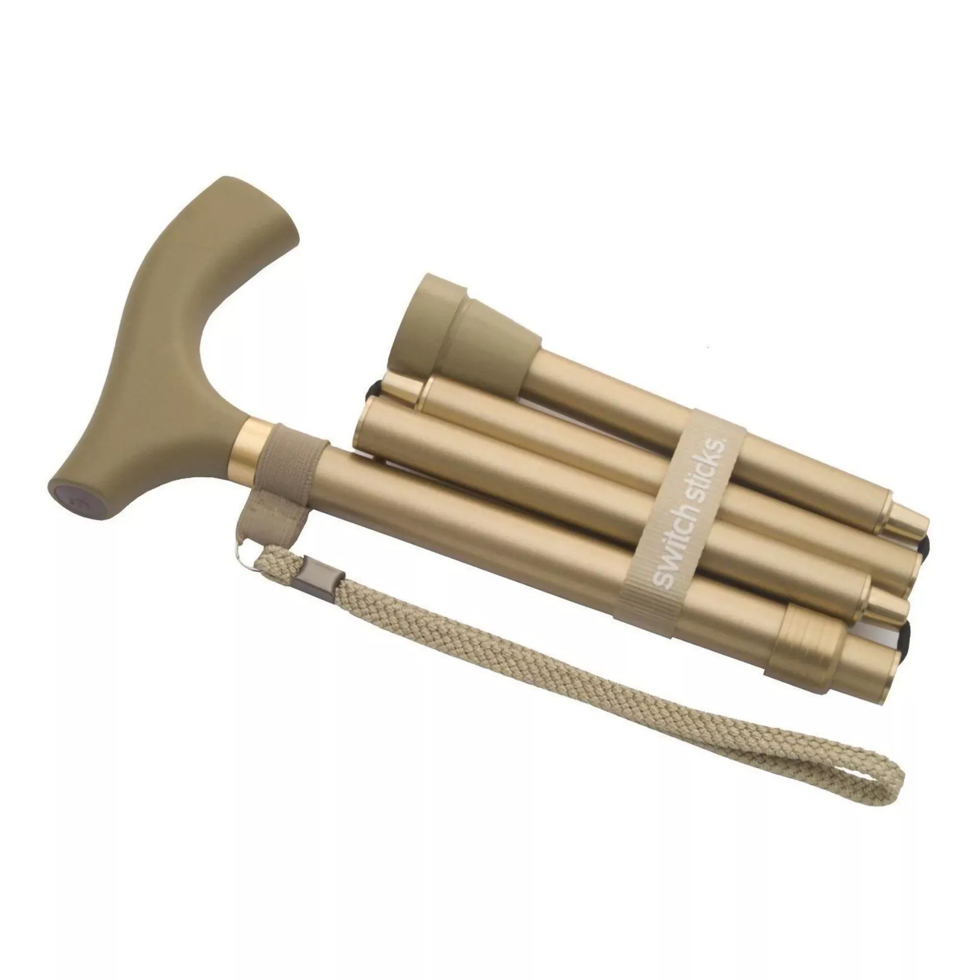 Switch Sticks Gold Folding Cane