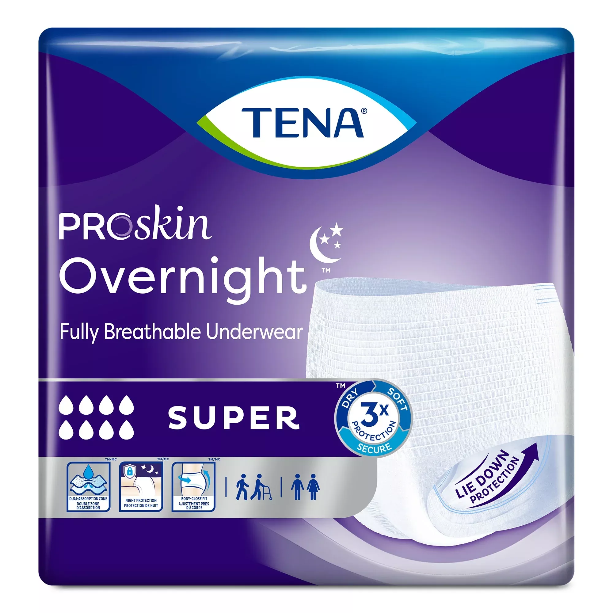 TENA ProSkin Overnight Stretch Briefs