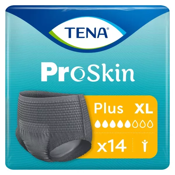 TENA ProSkin Protective Incontinence Pull-Up Underwear for Men, Moderate Absorbency, X-Large, 55" - 66".- Pack of 14
