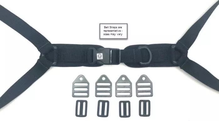 Therafin Belt, 1" Therafit, 4-Point, Sr Buckle,Pads