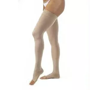 Thigh High, Opaque, 20-30, Large, Silky Beige- 1 Each