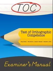 TOC Student Response Booklets (Ages 6-7) Nancy Mather, Rhia Roberts Donald D. Hammill Elizabeth A. Allen