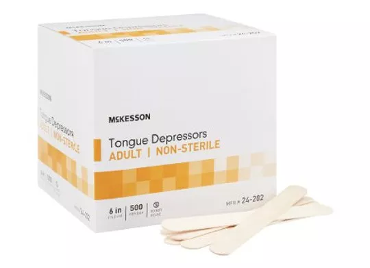 Tongue Depressor McKesson 6 Inch Length Wood