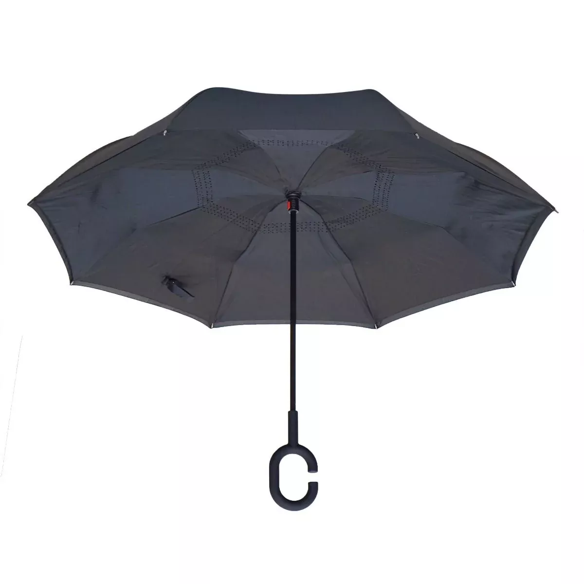 Topsy Turvy Designer Umbrellas - Drip Free Windproof - Black