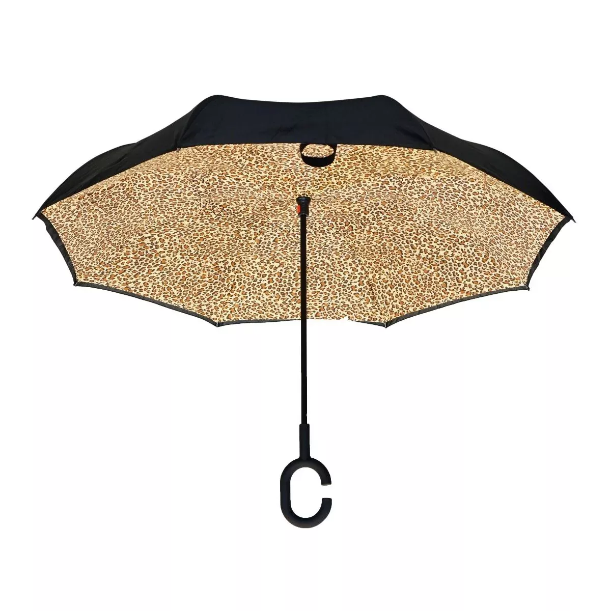 Topsy Turvy Designer Umbrellas - Drip Free Windproof - Leopard