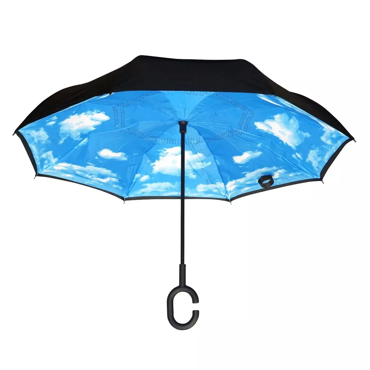 Topsy Turvy Designer Umbrellas - Drip Free Windproof - Sky