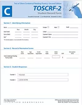 TOSCRF-2: Student Record Forms C (50) Donald D. Hammill, J. Lee Wiederholt, Elizabeth A. Allen