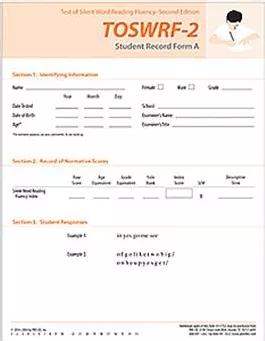 TOSWRF-2: Student Record Forms A (100) Nancy Mather, Donald D. Hammill, Elizabeth A. Allen, Rhia Roberts