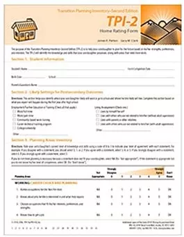 TPI-2 Home Rating Form (25) James R. Patton, Gary M. Clark