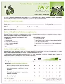 TPI-2 School Rating Form (25) By James R. Patton And Gary M. Clark