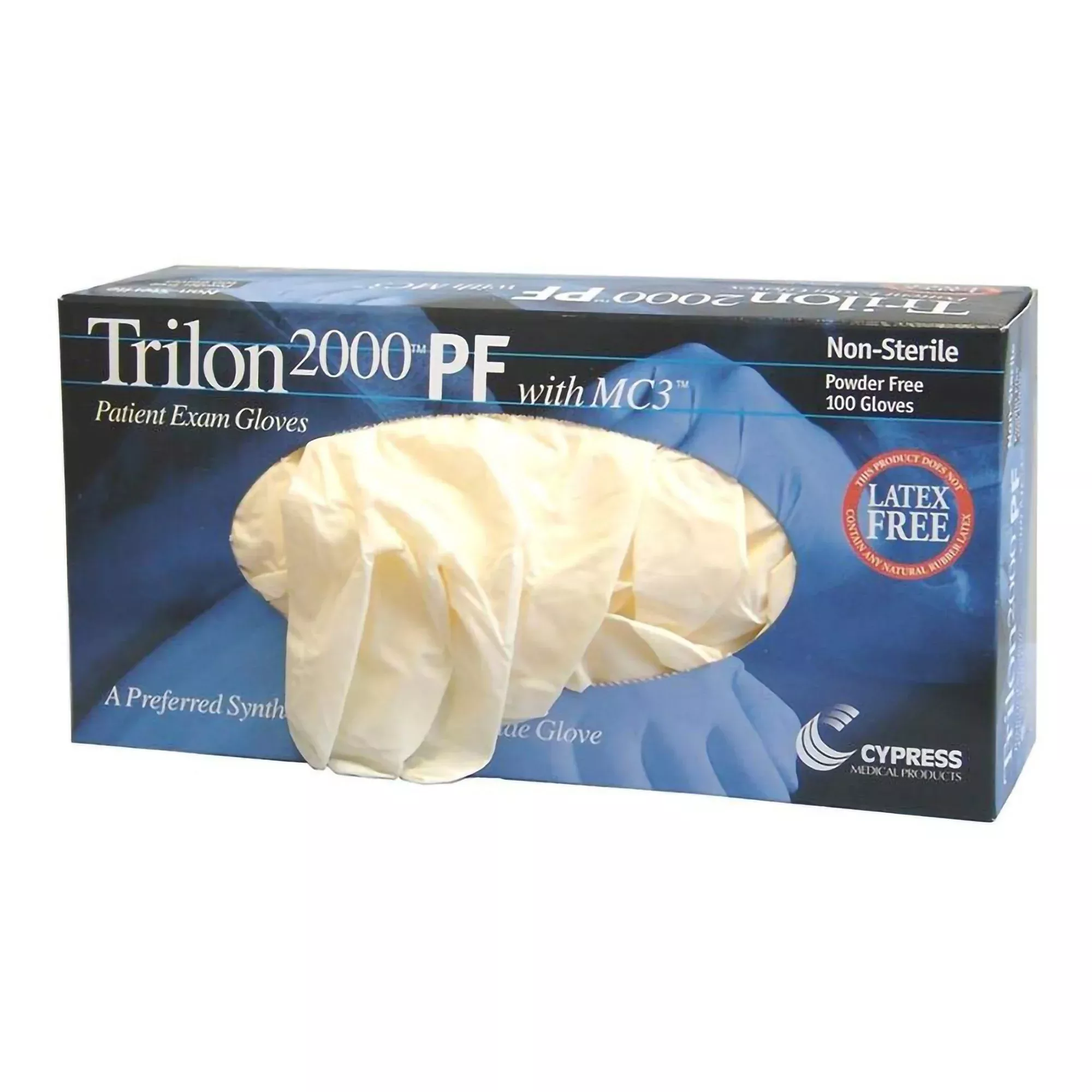 Trilon 2000 PF with MC3 Stretch Vinyl Exam Glove