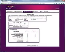 TWF-3:CA Additional Administrations (25 online administrations) Diane J. German, Elizabeth A. Allen
