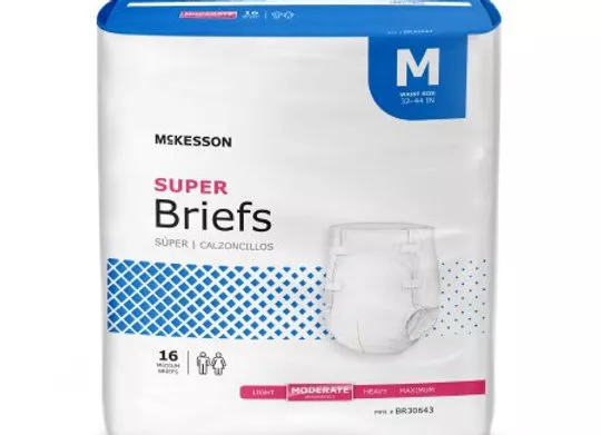 Unisex Adult Brief McKesson Super Moderate Absorbency