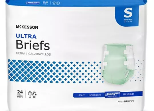 Unisex Adult Brief McKesson Ultra Heavy Absorbency