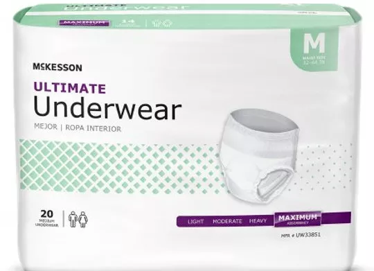 Unisex Adult McKesson Ultimate Pull On Heavy Absorbency