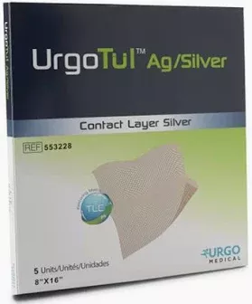 Urgotul With Silver Wound Contact Layer Dressing, 8" X 16"- 1 Each