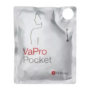 Vapro Pocket No Touch Intermittent Catheter Without Collection Bag, 14 Fr., 16" Long- 1 Each