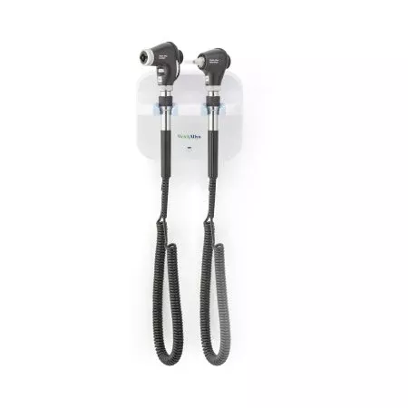 Welch Allyn Green Series 777 Integrated Diagnostic Wall System, With Panoptic Basic Led Ophthalmoscope, Macroview Basic LED Otoscope