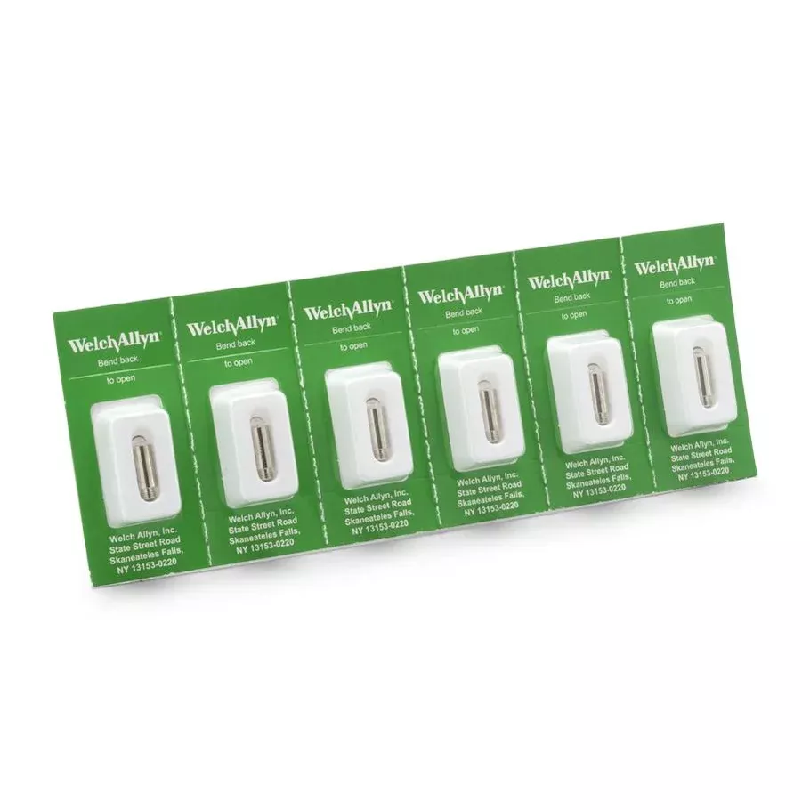 Welch Allyn/Hillrom-03100-U6 3.5V Halogen Lamp (Pack Of 6)