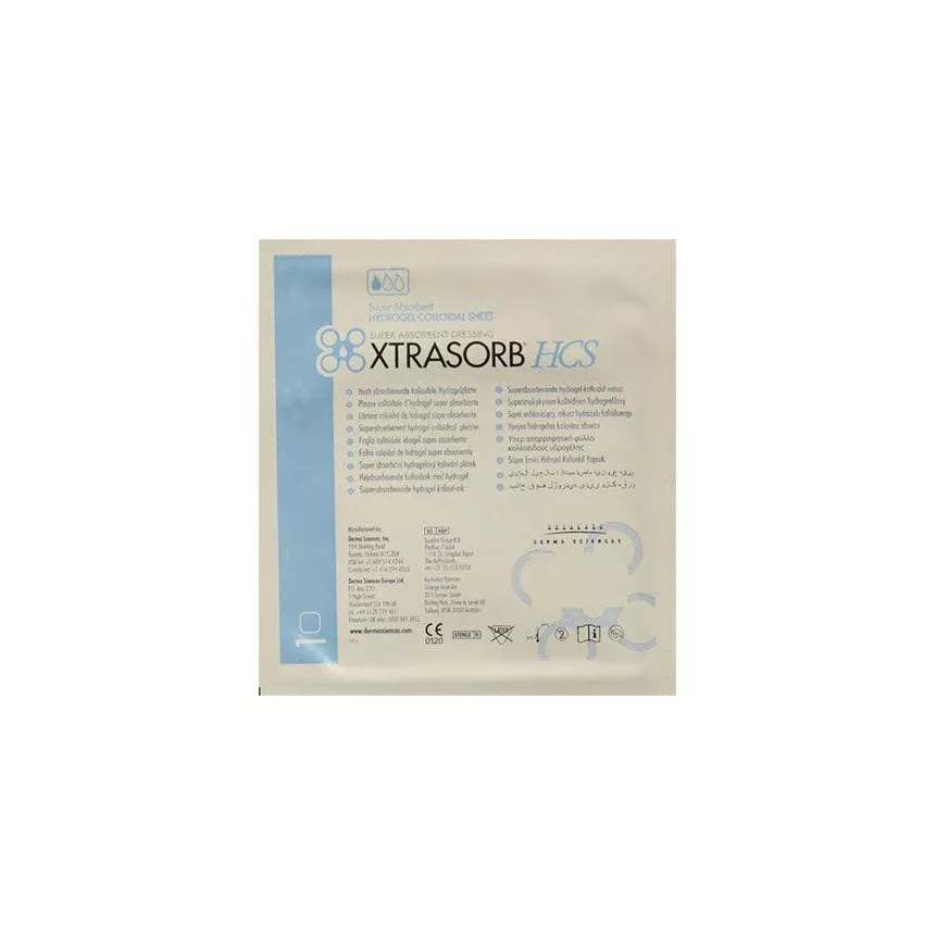 XTRASORB HCS Super Absorbent Dressing, W8" x L8"