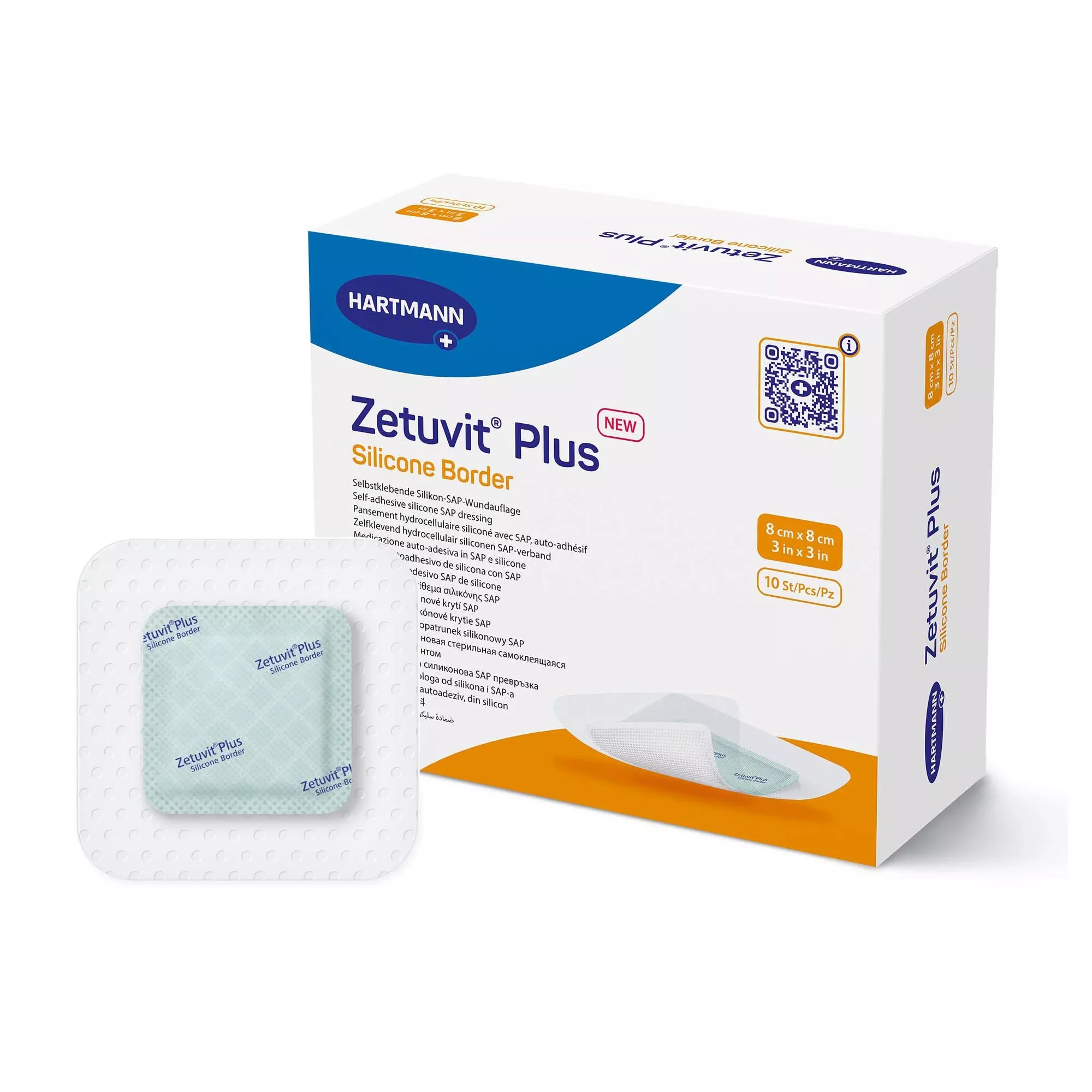 Zetuvit Plus Silicone Dressings Border Super Absorbent Dressing