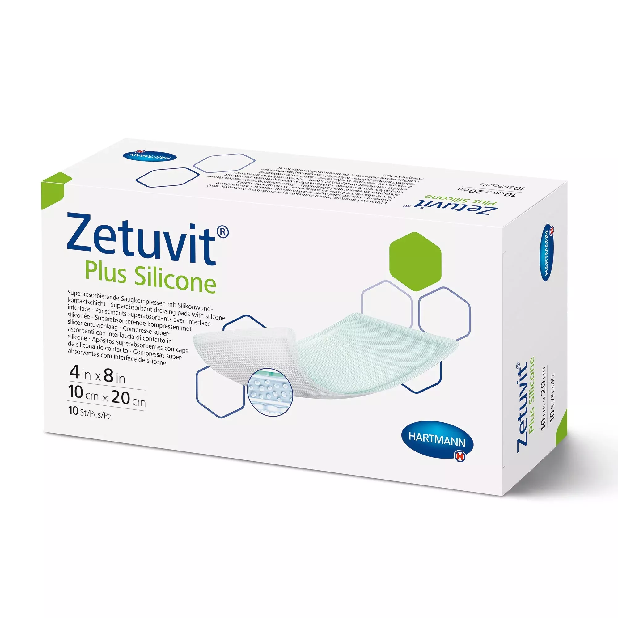 Zetuvit Plus Silicone Super Absorbent Dressing